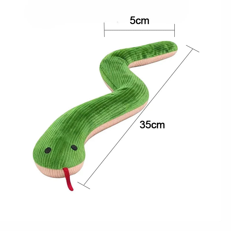 Interactive Plush Snake Toy For Dogs And Cats Indoor Play