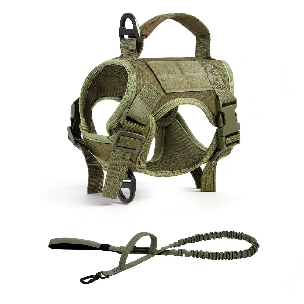Tactical Cat Harness With Adjustable Escape Proof Mesh And Leash