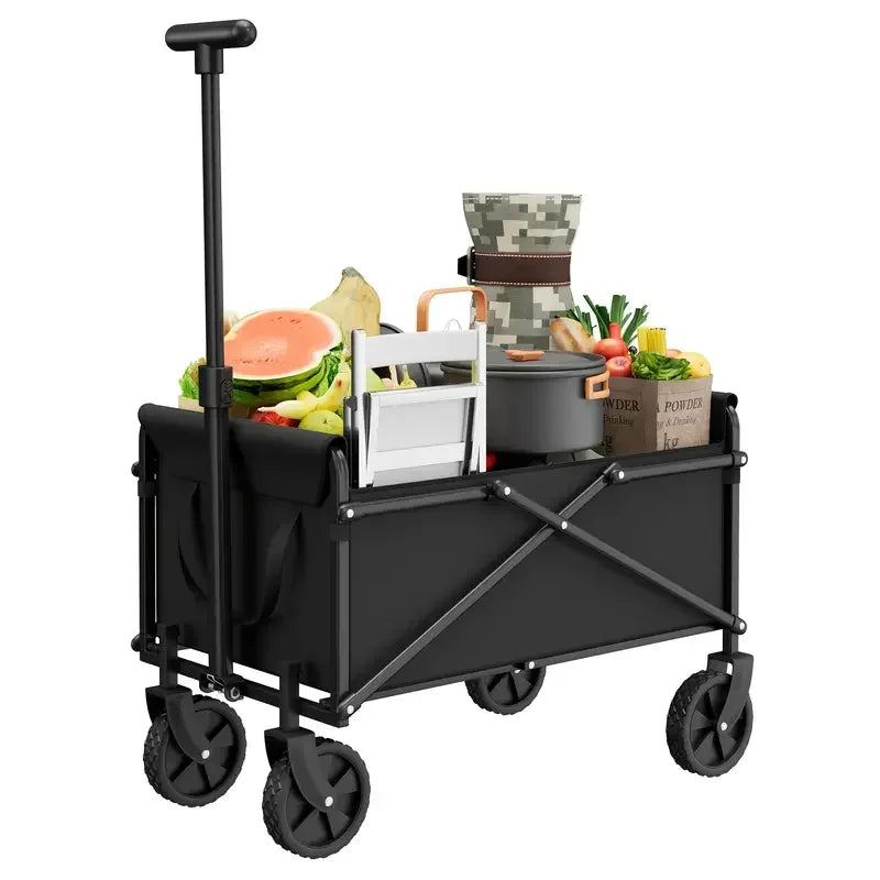 OASONEER Heavy Duty Folding Utility Wagon Cart All Terrain Wheels