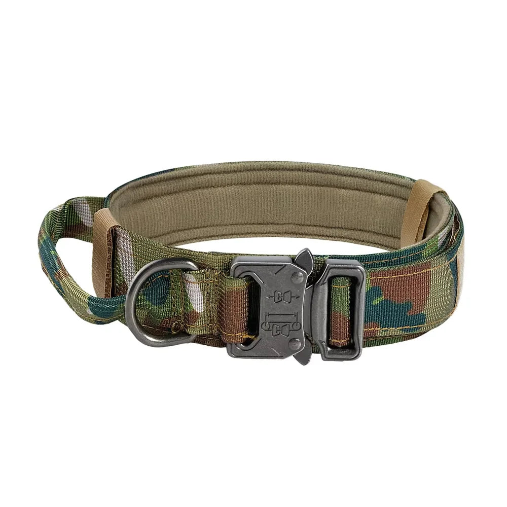 Adjustable Nylon Tactical Dog Collar And Leash Set