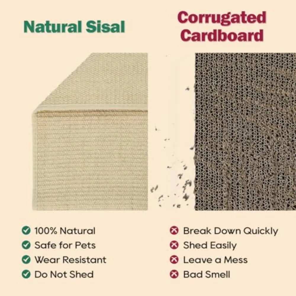 Zakkart Premium Sisal Two In One Cat Scratcher Lounge Bed