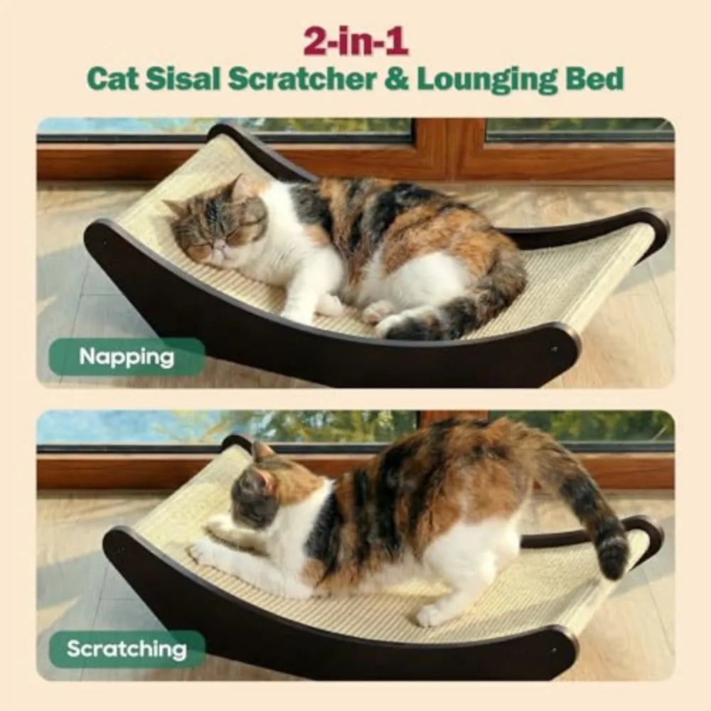 Zakkart Premium Sisal Two In One Cat Scratcher Lounge Bed