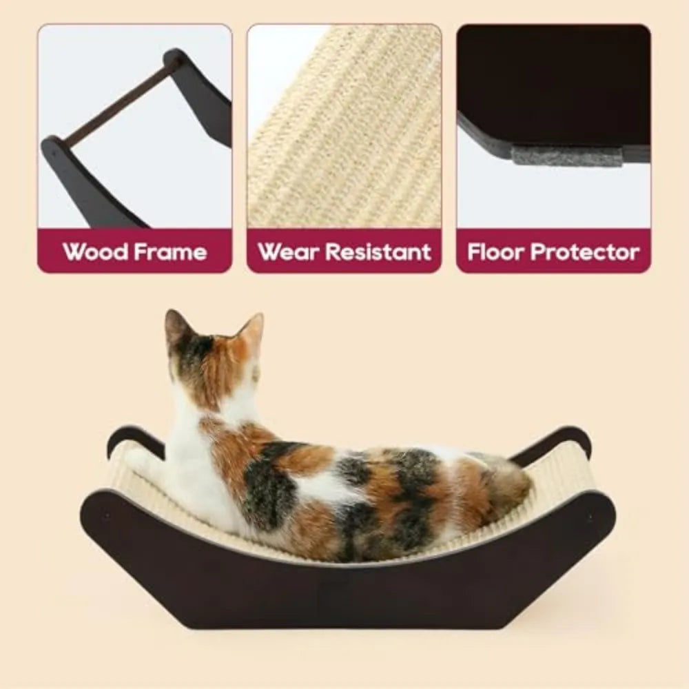 Zakkart Premium Sisal Two In One Cat Scratcher Lounge Bed