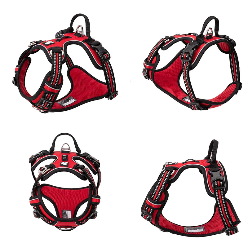 TRUELOVE Reflective Adjustable No Pull Dog Harness for Walking Safety