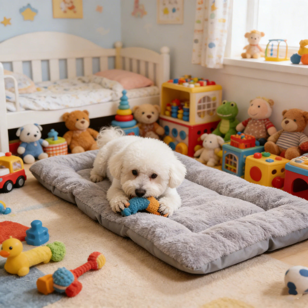Soft Fleece Dog Bed Mat For Crates And Comfortable Rest