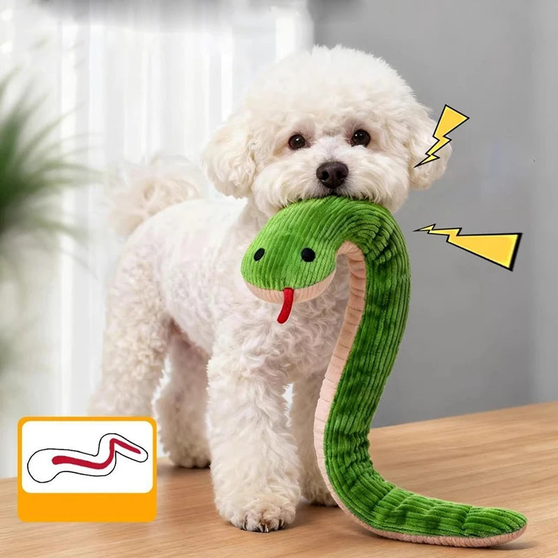 Interactive Plush Snake Toy For Dogs And Cats Indoor Play