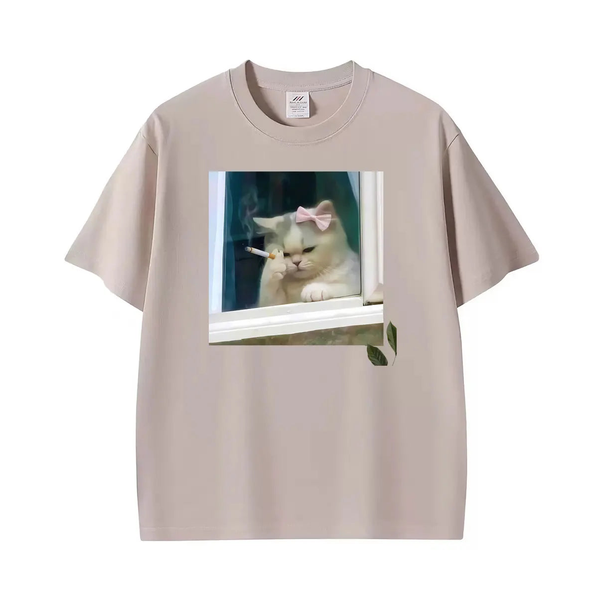 Funny Stressed Persian Cat Meme T Shirt With Coquette Humor