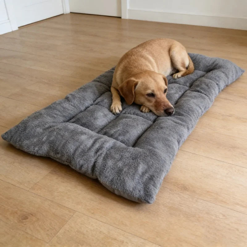 Soft Fleece Dog Bed Mat For Crates And Comfortable Rest