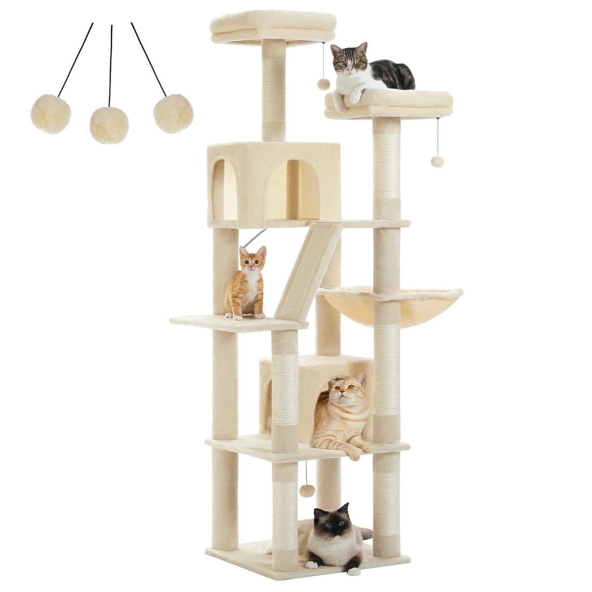 Pawz Road Multi Level Cat Tower With Scratching Posts