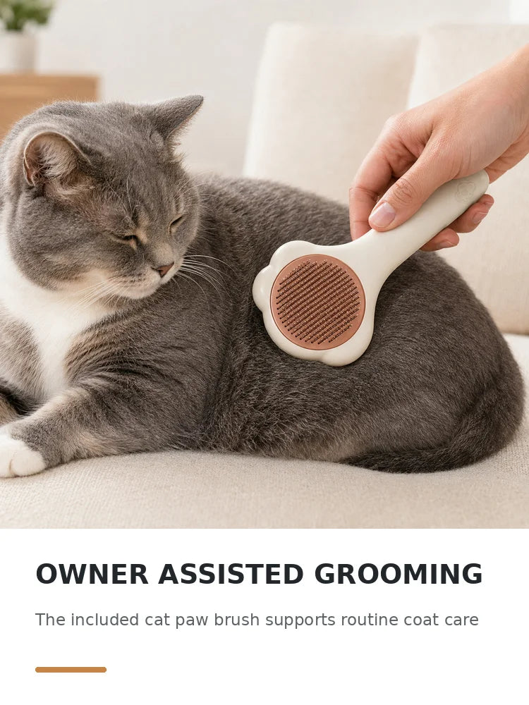 Cat Grooming Arch With Sisal Scratching Base And Plush Rest Pad