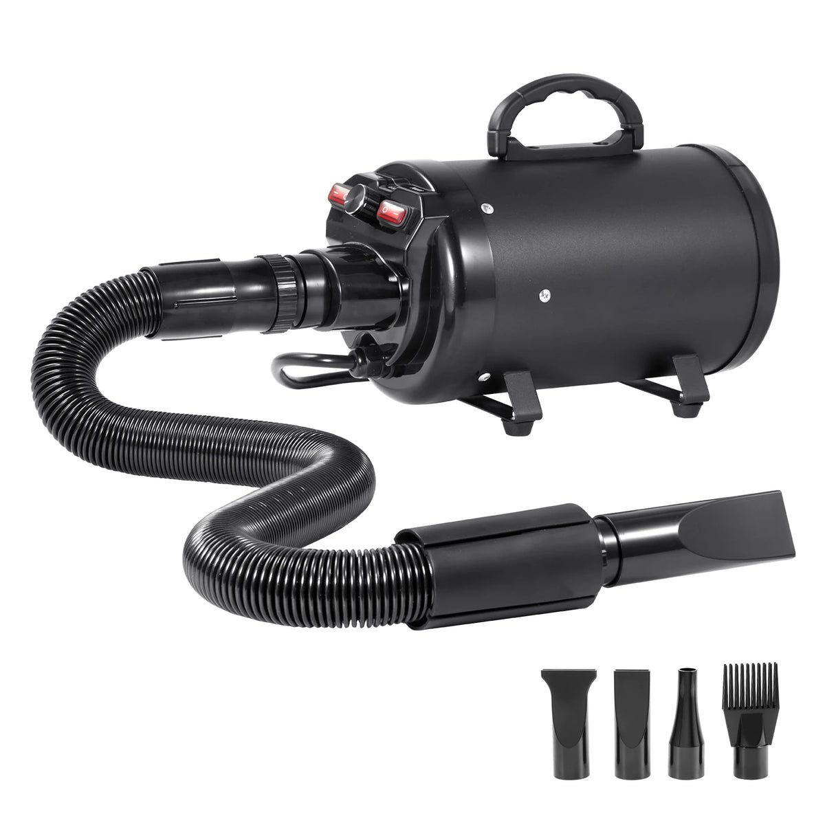 SucceBuy Adjustable Pet Grooming Dryer with 4 Nozzles and Hose