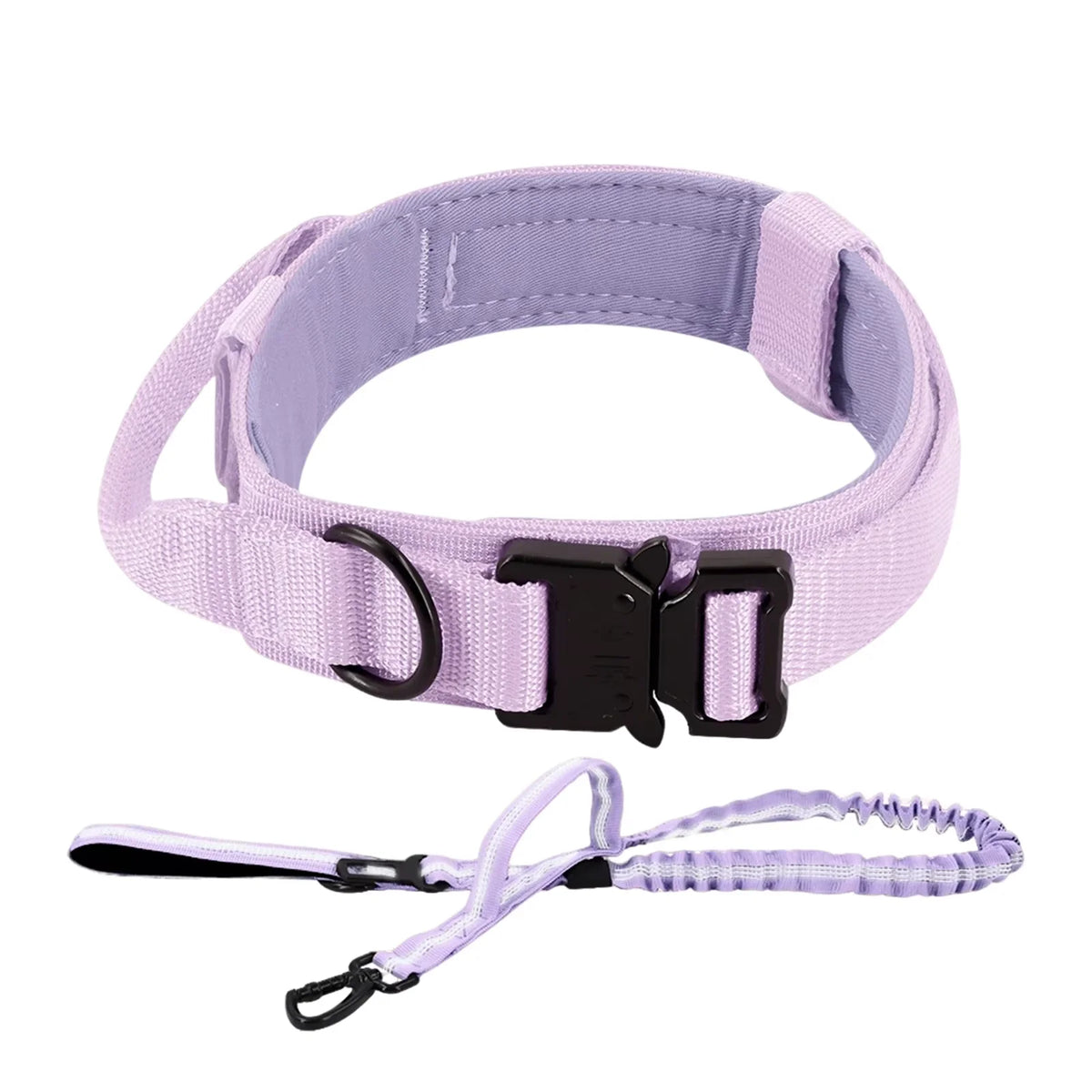 Adjustable Nylon Tactical Dog Collar And Leash Set