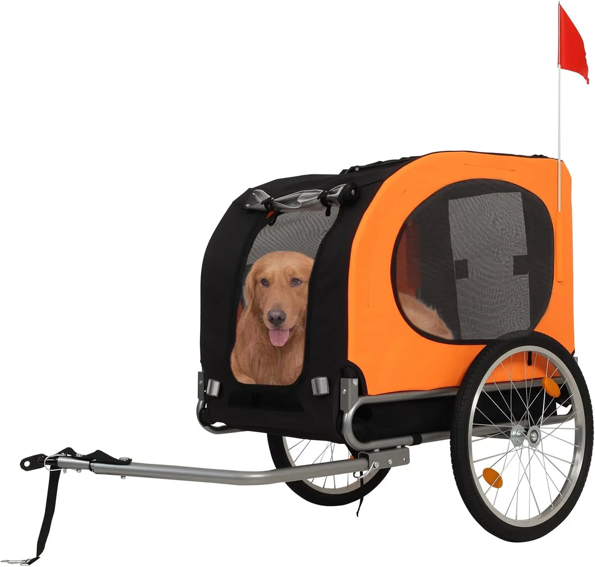 Twister.Ck Premium Foldable Dog Bike Trailer With Quick Release Wheels
