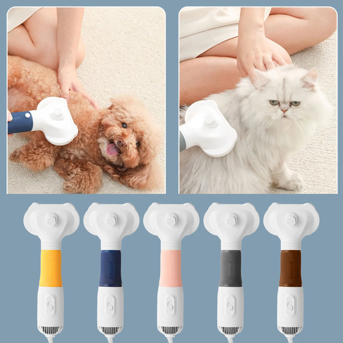 Three In One Pet Grooming Hair Dryer Brush For Dogs
