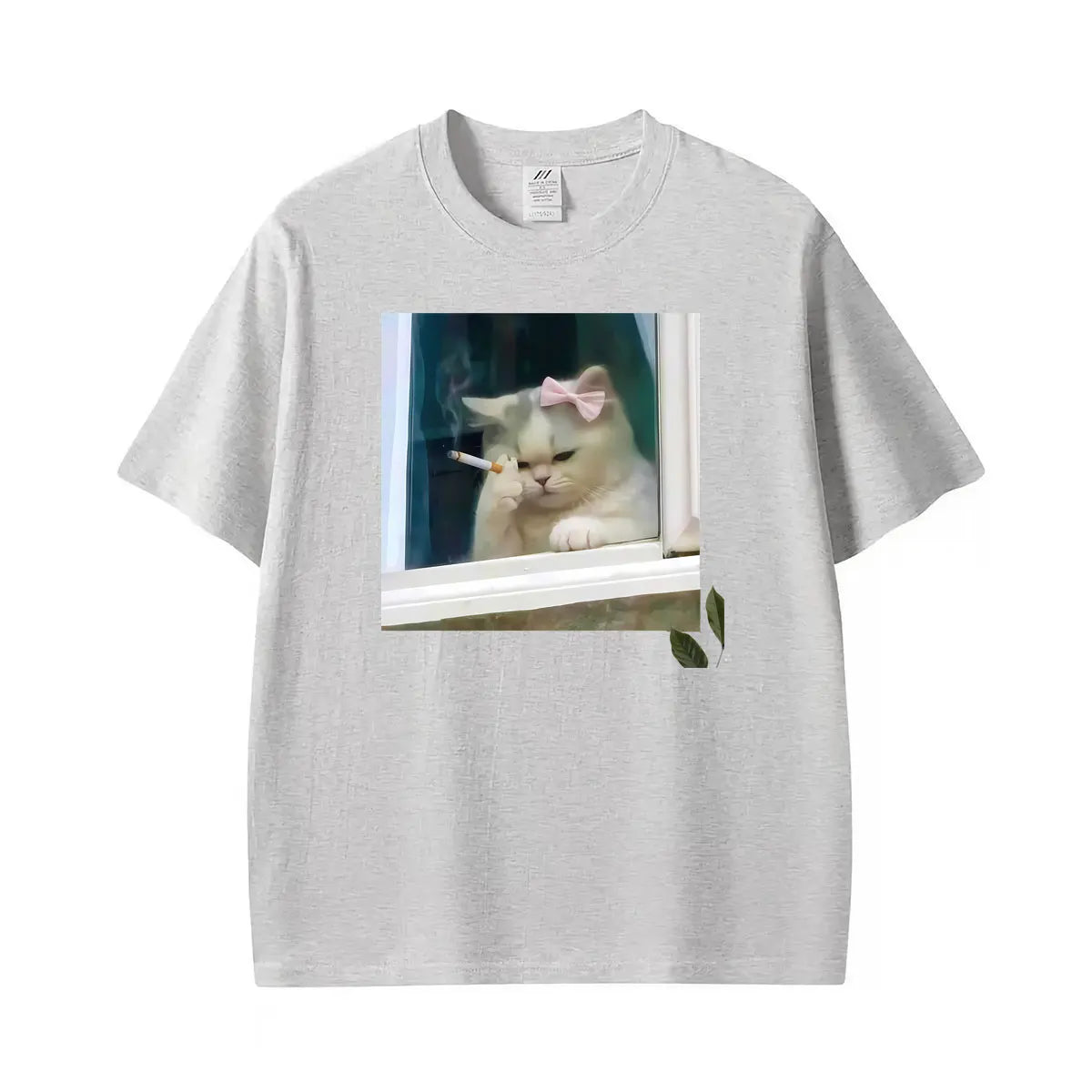 Funny Stressed Persian Cat Meme T Shirt With Coquette Humor