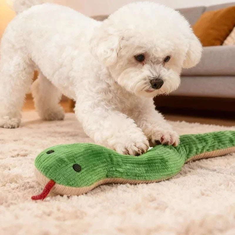 Interactive Plush Snake Toy For Dogs And Cats Indoor Play