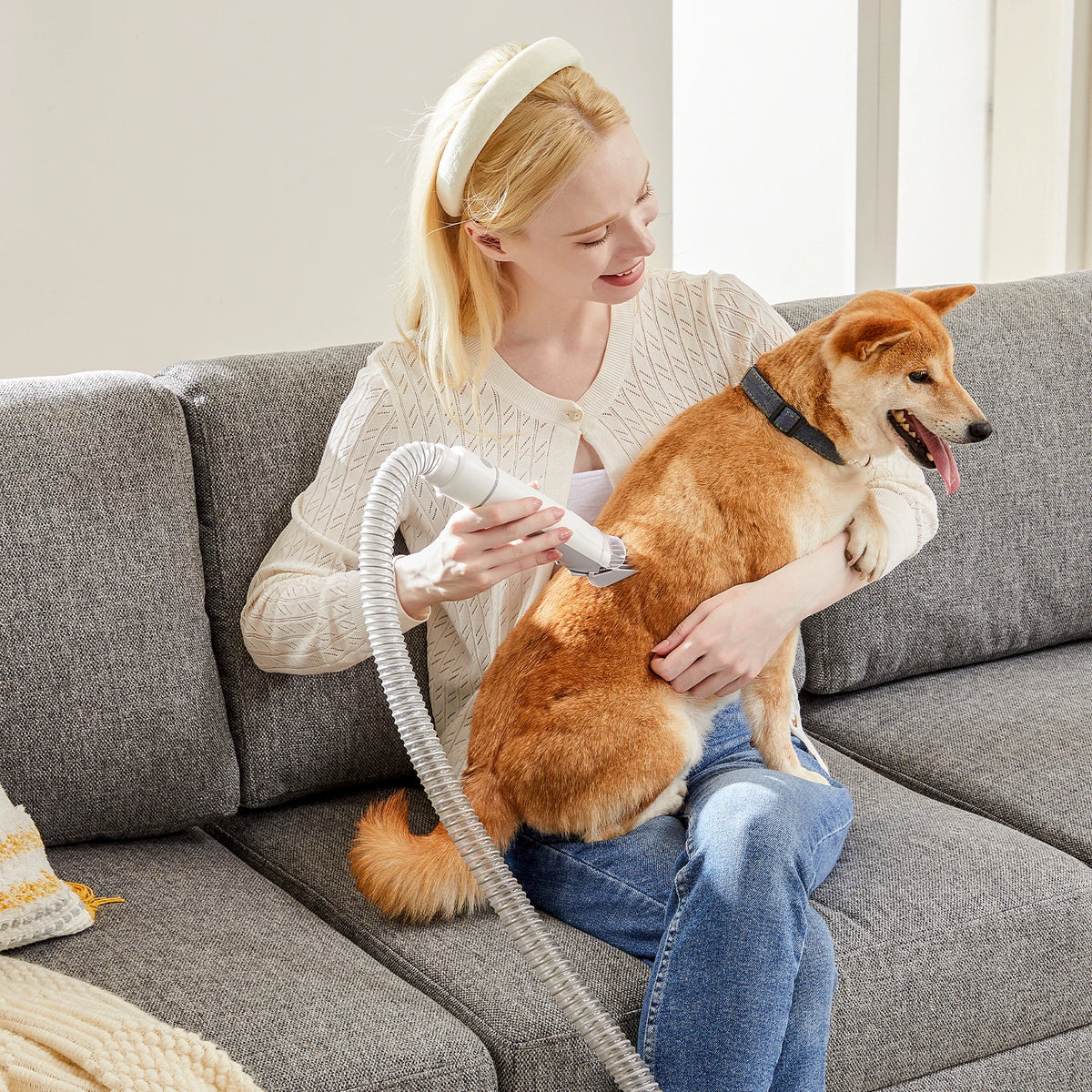JHK Professional Pet Grooming Vacuum Kit With Low Noise Clippers