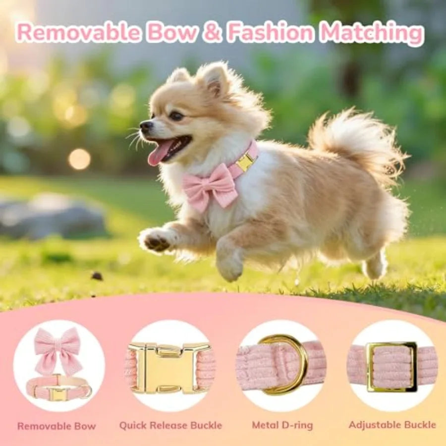 Adjustable Dog Collar Harness And Leash Set For Daily Walks