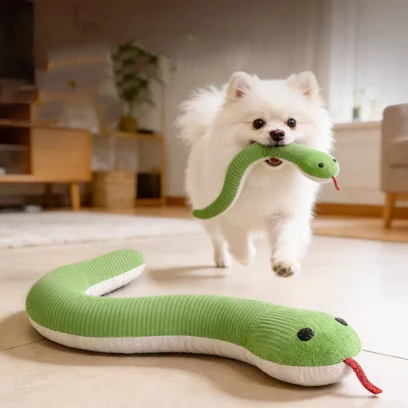 Interactive Plush Snake Toy For Dogs And Cats Indoor Play