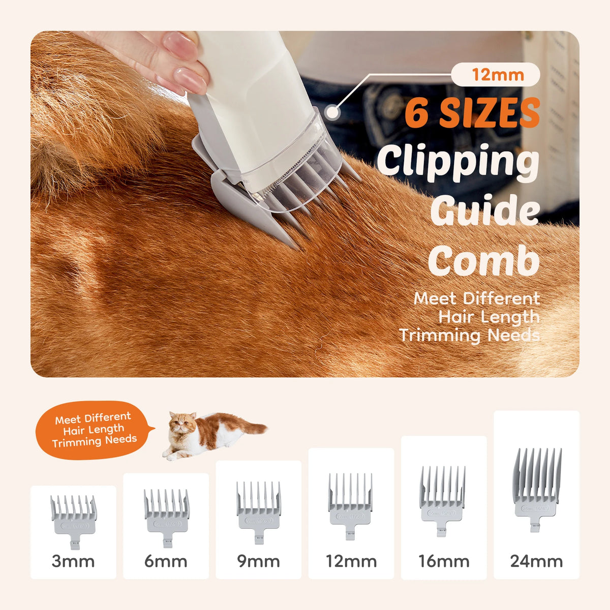 JHK Professional Pet Grooming Vacuum Kit With Low Noise Clippers