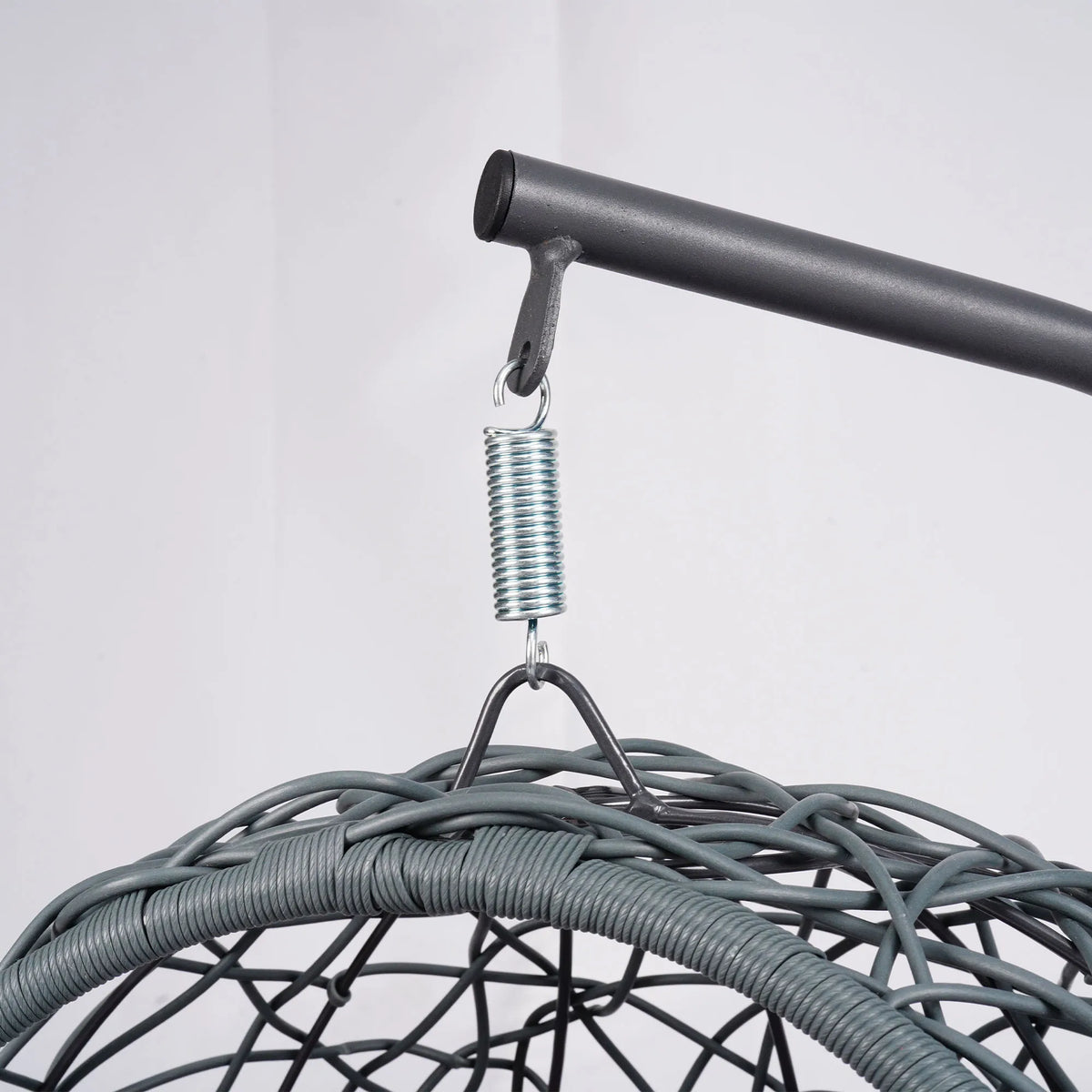 Rattan Cat Swing Bed With Stand And Soft Comfort Cushion