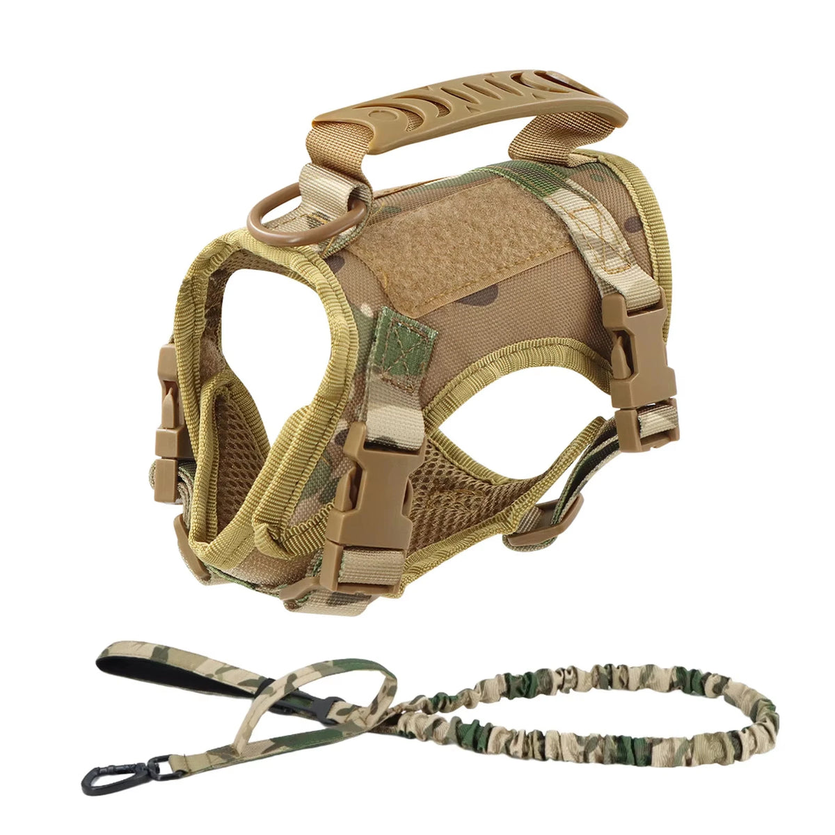 Adjustable Nylon Tactical Pet Harness And Leash Set