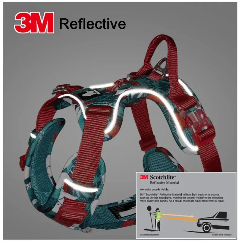 TrueLove Reflective Nylon Dog Harness With Quick Release Buckle