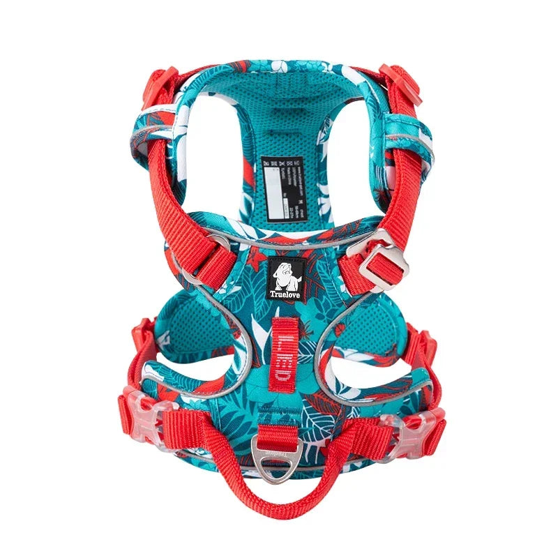 TrueLove Reflective Nylon Dog Harness With Quick Release Buckle