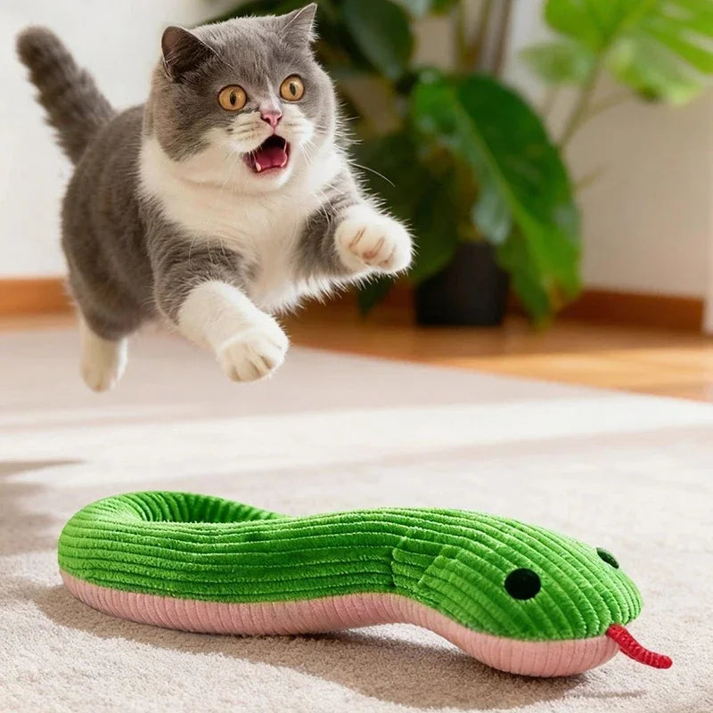 Interactive Plush Snake Toy For Dogs And Cats Indoor Play