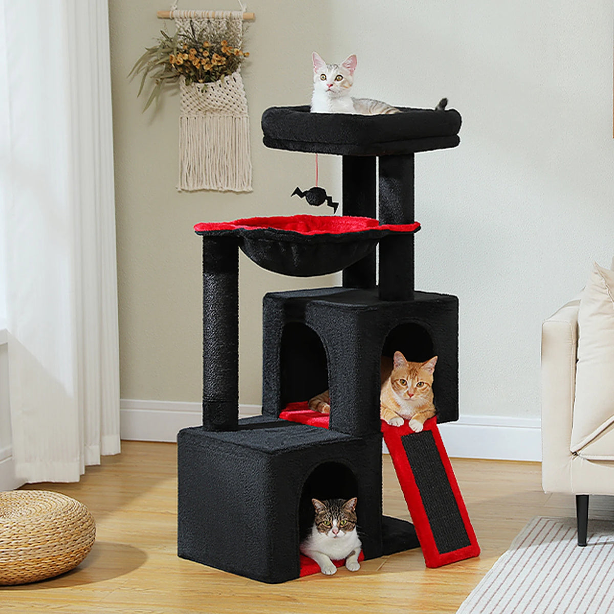 PAWZ Road Multi Level Cat Tower With Sisal Scratching Posts