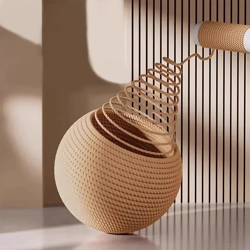 Interactive Sisal Cat Ball Toy for Scratching and Teeth Cleaning
