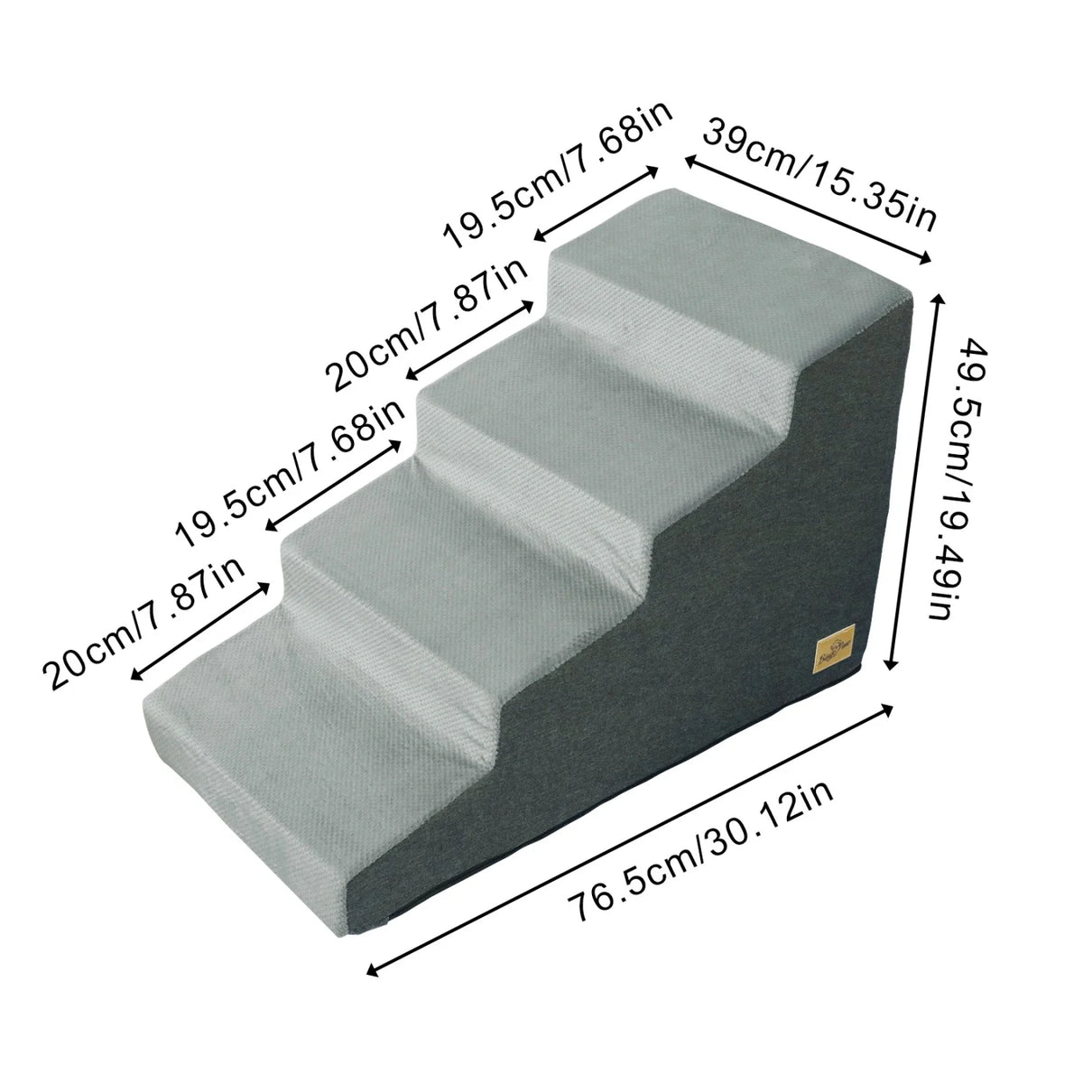 Small Dog Steps With Washable Cover And Non Slip Grip