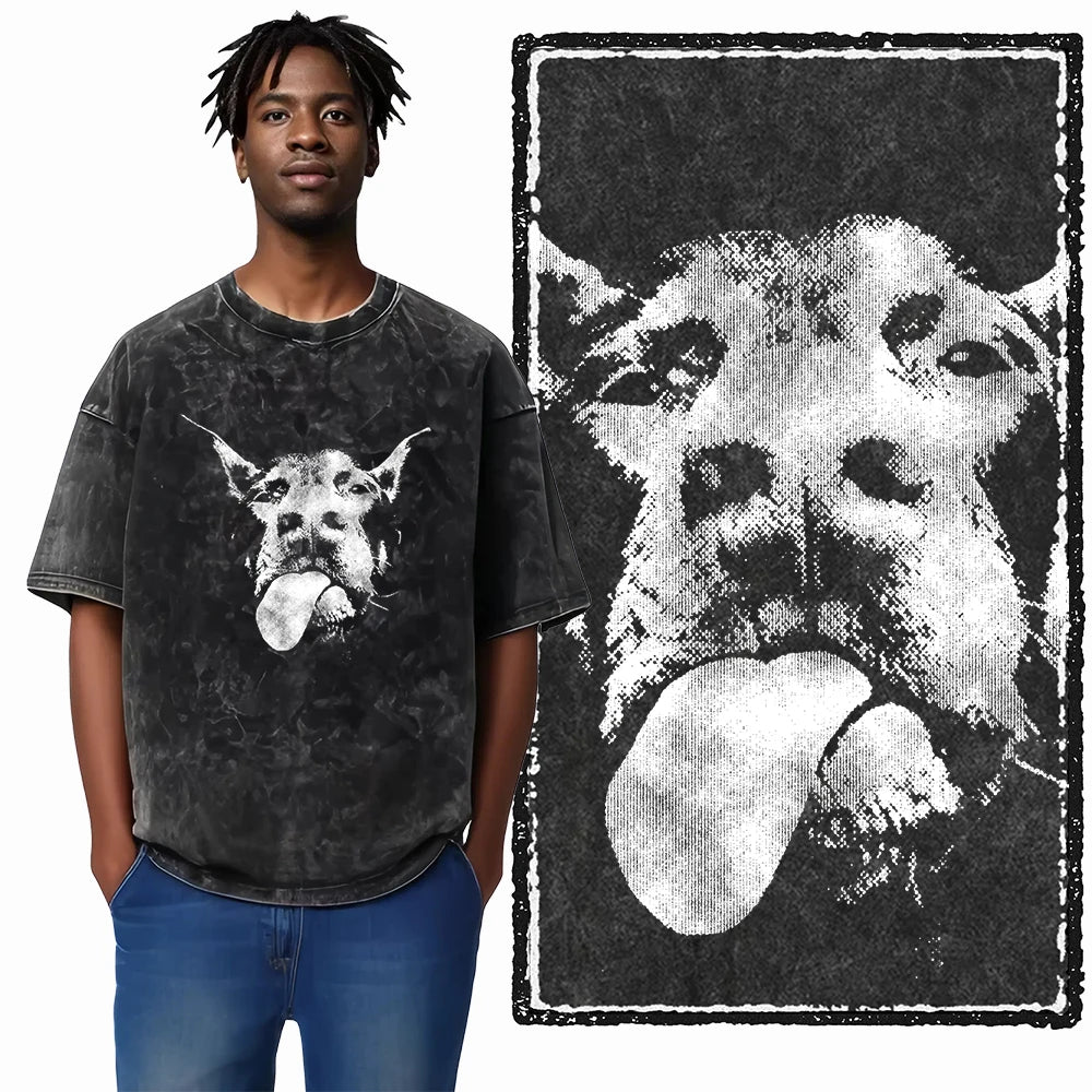 The Coolmind Doberman Graphic Printed Cotton Unisex Streetwear T Shirt