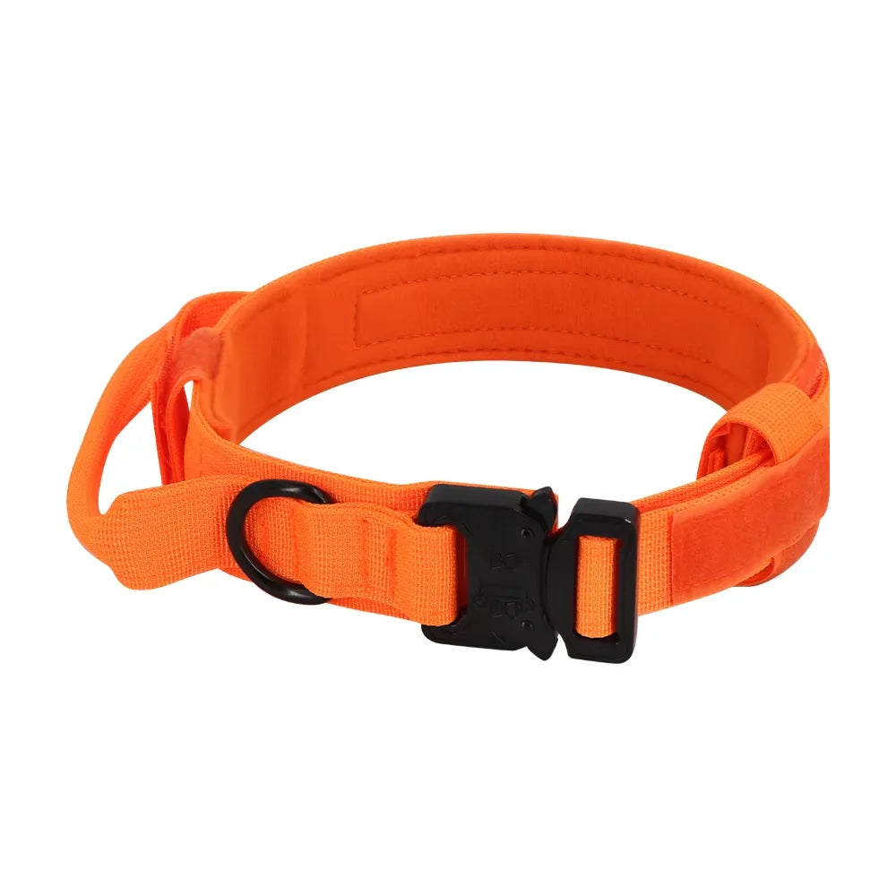 Adjustable Nylon Tactical Dog Collar And Leash Set