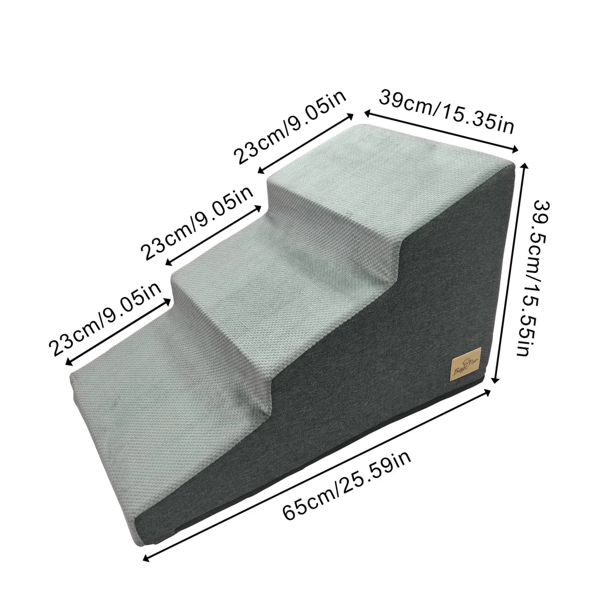 Small Dog Steps With Washable Cover And Non Slip Grip