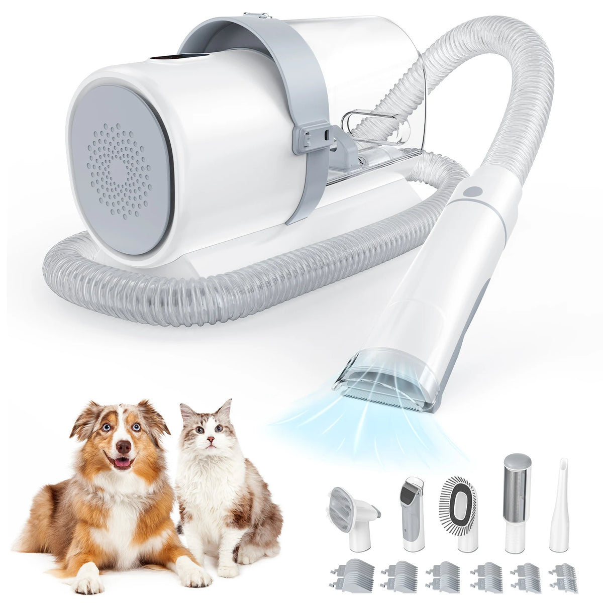 JHK Professional Pet Grooming Vacuum Kit With Low Noise Clippers
