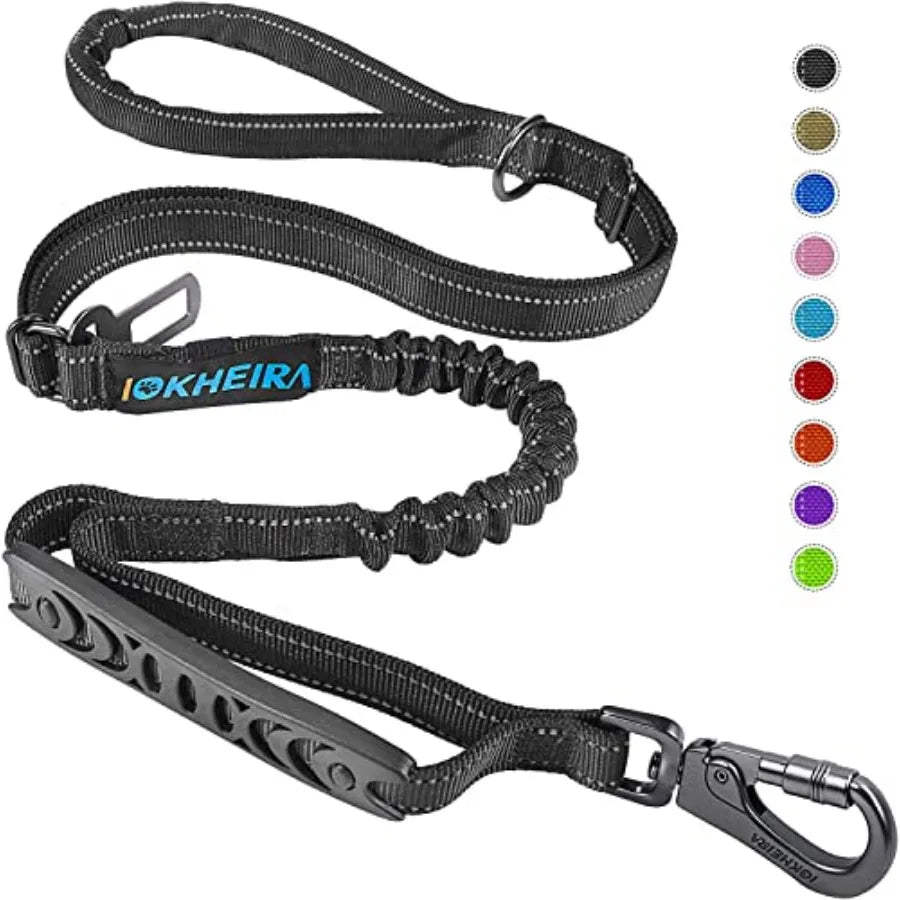 Heavy Duty Nylon Reflective Dog Leash With Comfortable Padded Handle