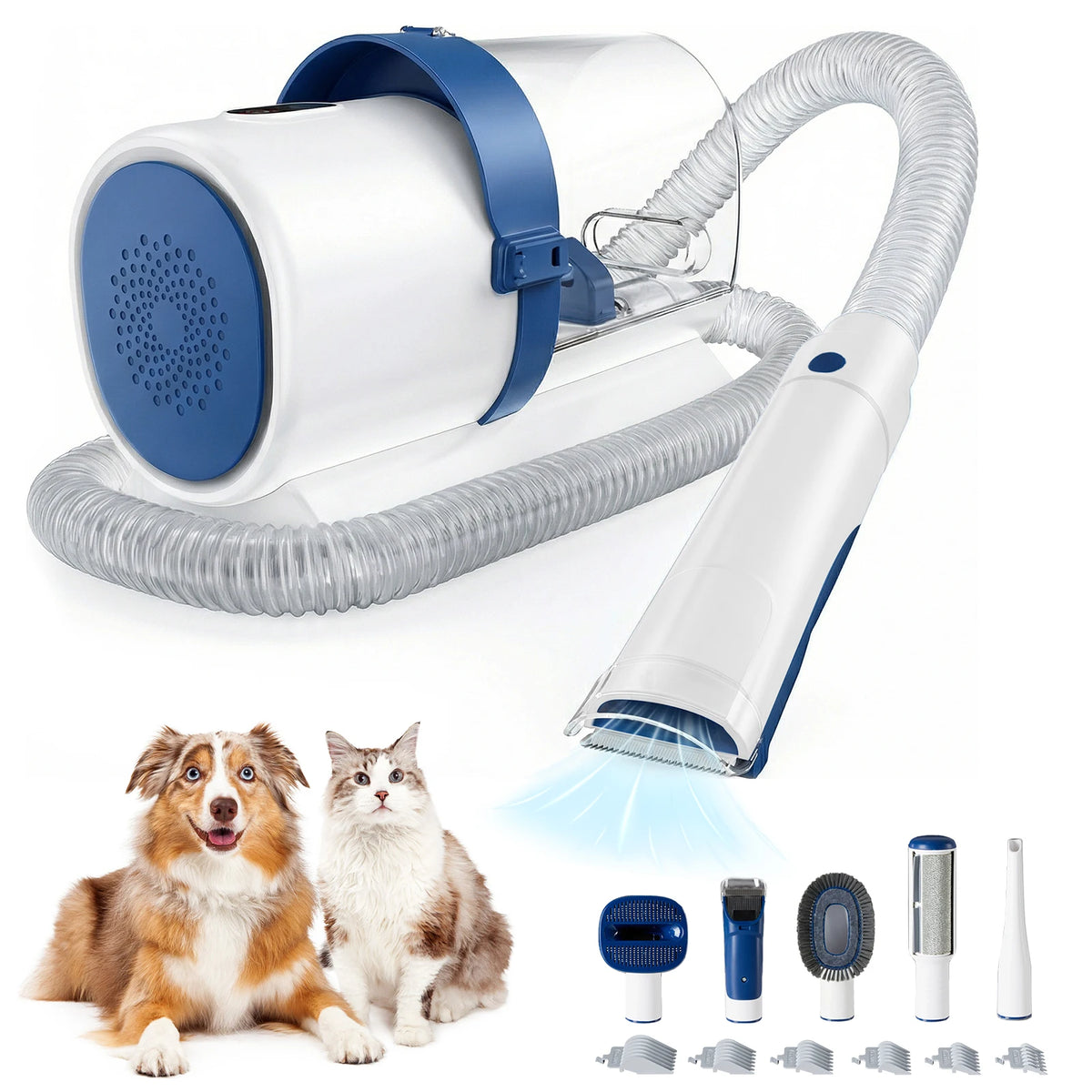 JHK Professional Pet Grooming Vacuum Kit With Low Noise Clippers