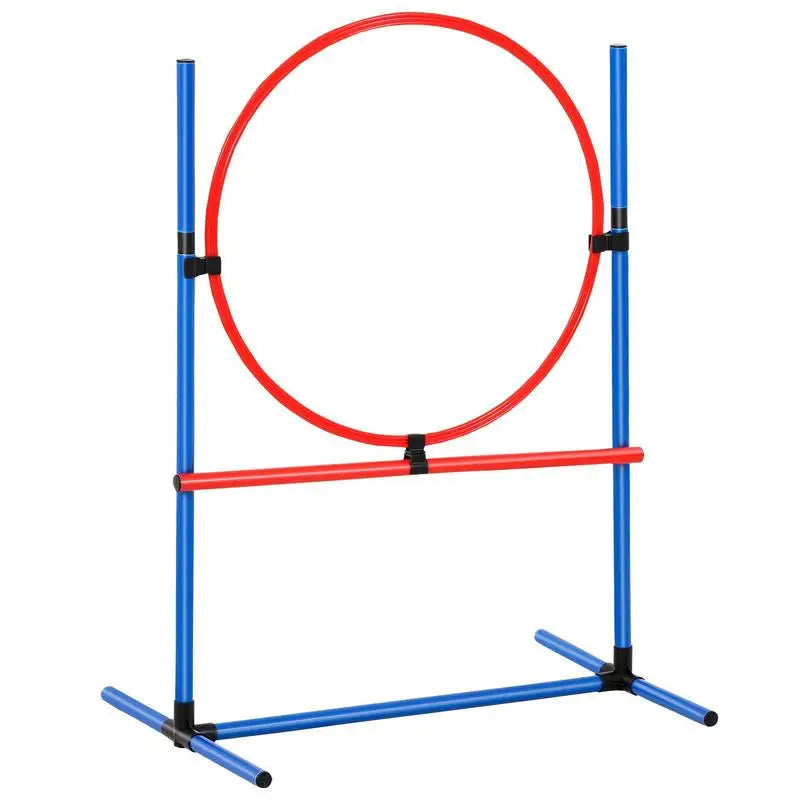 Dog Agility Training Equipment Set With Adjustable Hurdles And Tunnel