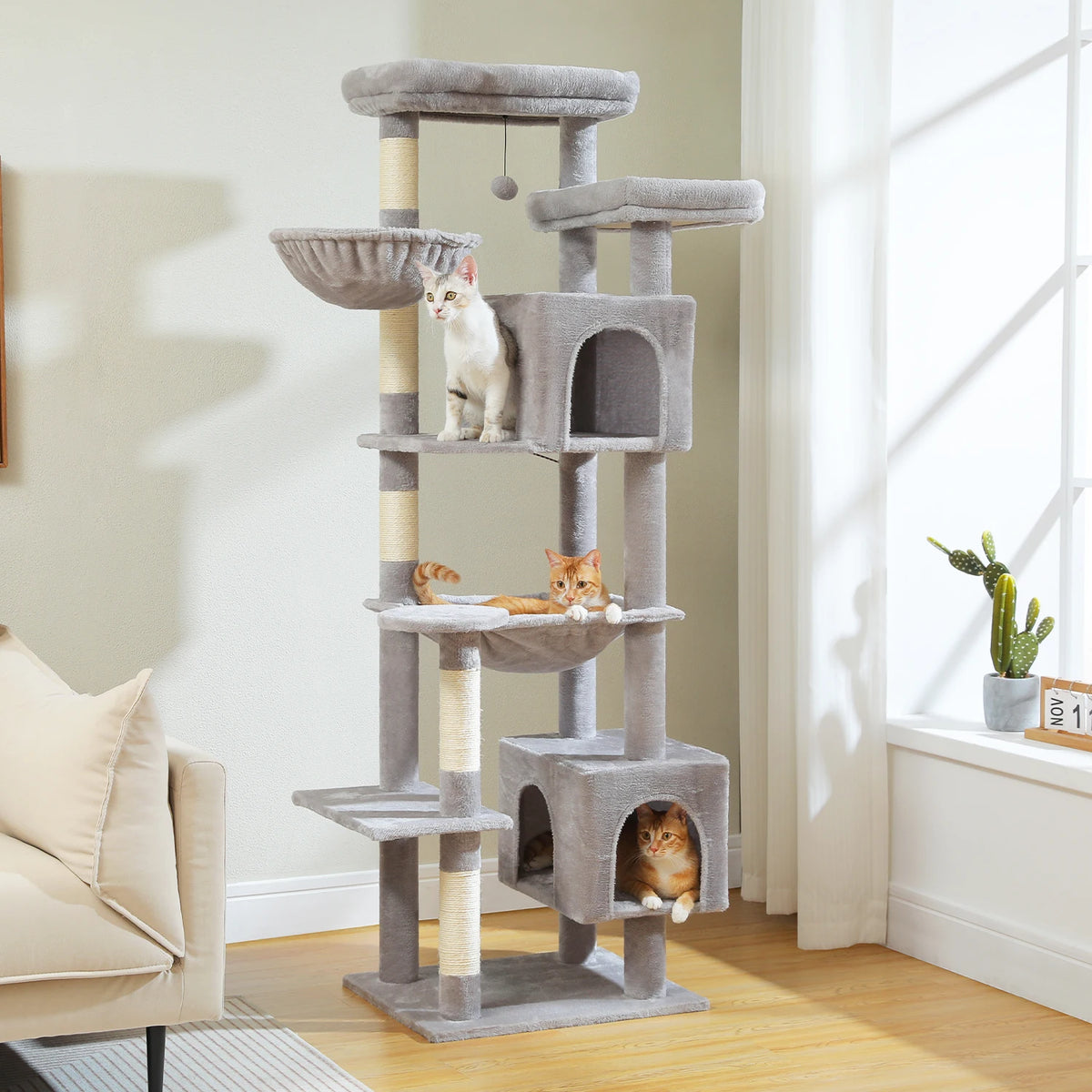 Pawz Road Multi Level Cat Tower With Scratching Posts