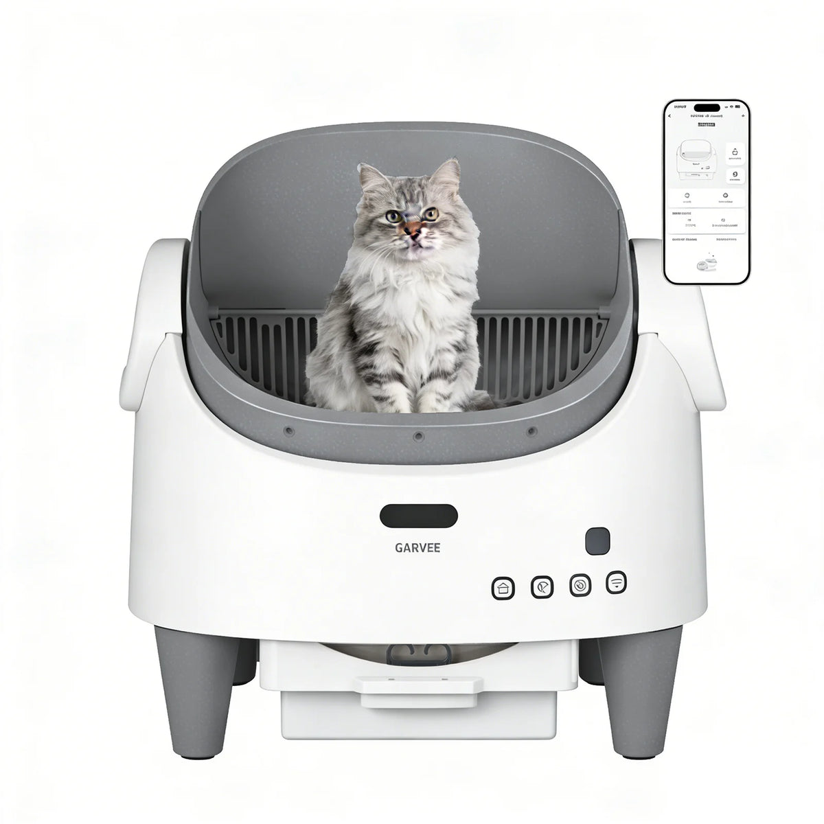 HiMISS Smart Automatic Cat Litter Box With Remote App Control