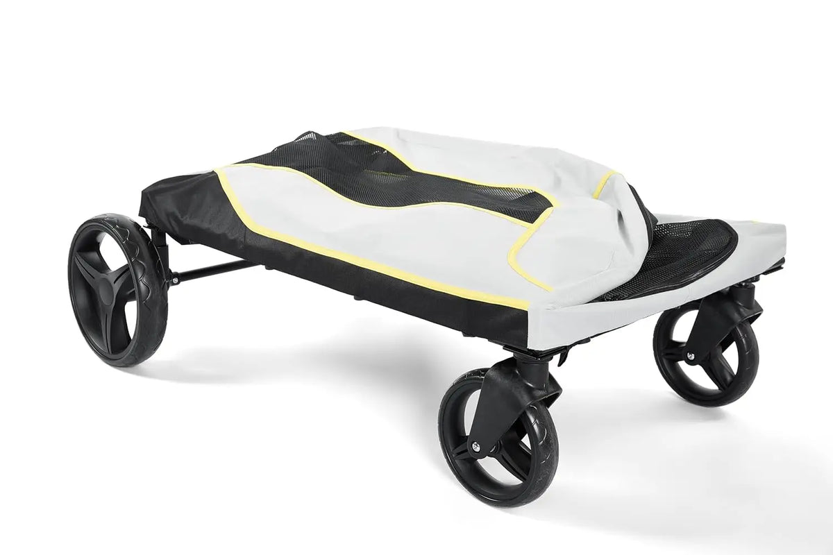 Dual Entry Dog Stroller With Secure Brake And Spacious Interior