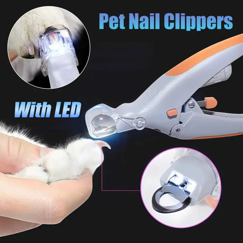 Professional Led Pet Nail Clipper For Safer Dog Cat Grooming