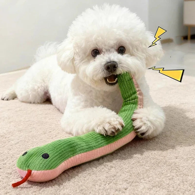 Interactive Plush Snake Toy For Dogs And Cats Indoor Play