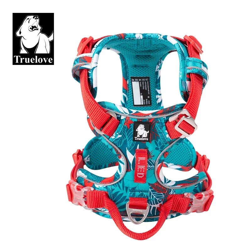 TrueLove Reflective Nylon Dog Harness With Quick Release Buckle