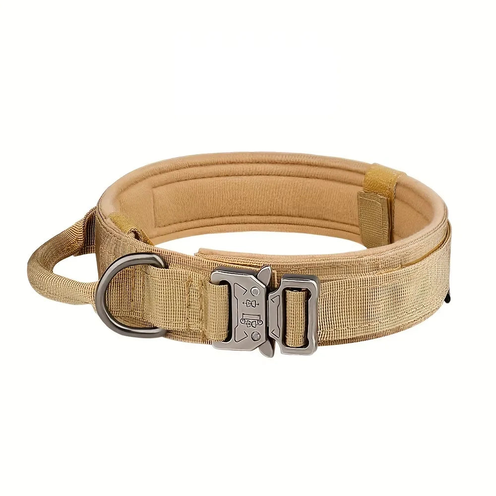 Adjustable Nylon Tactical Dog Collar And Leash Set