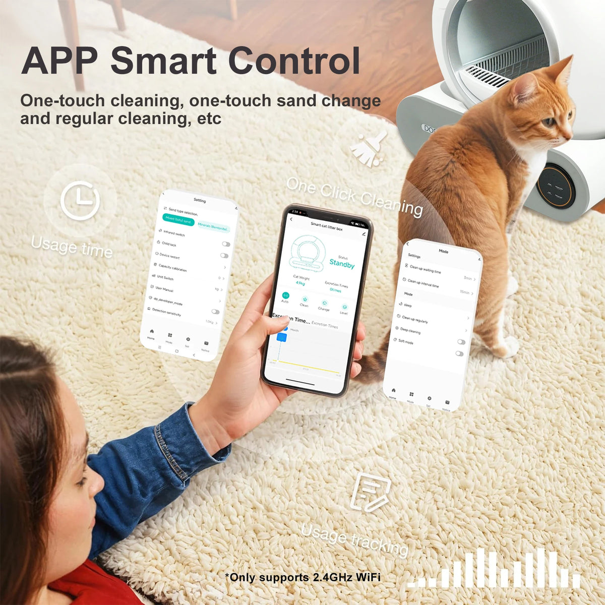 Doel Automatic Smart Self Cleaning Litter Box For Cats