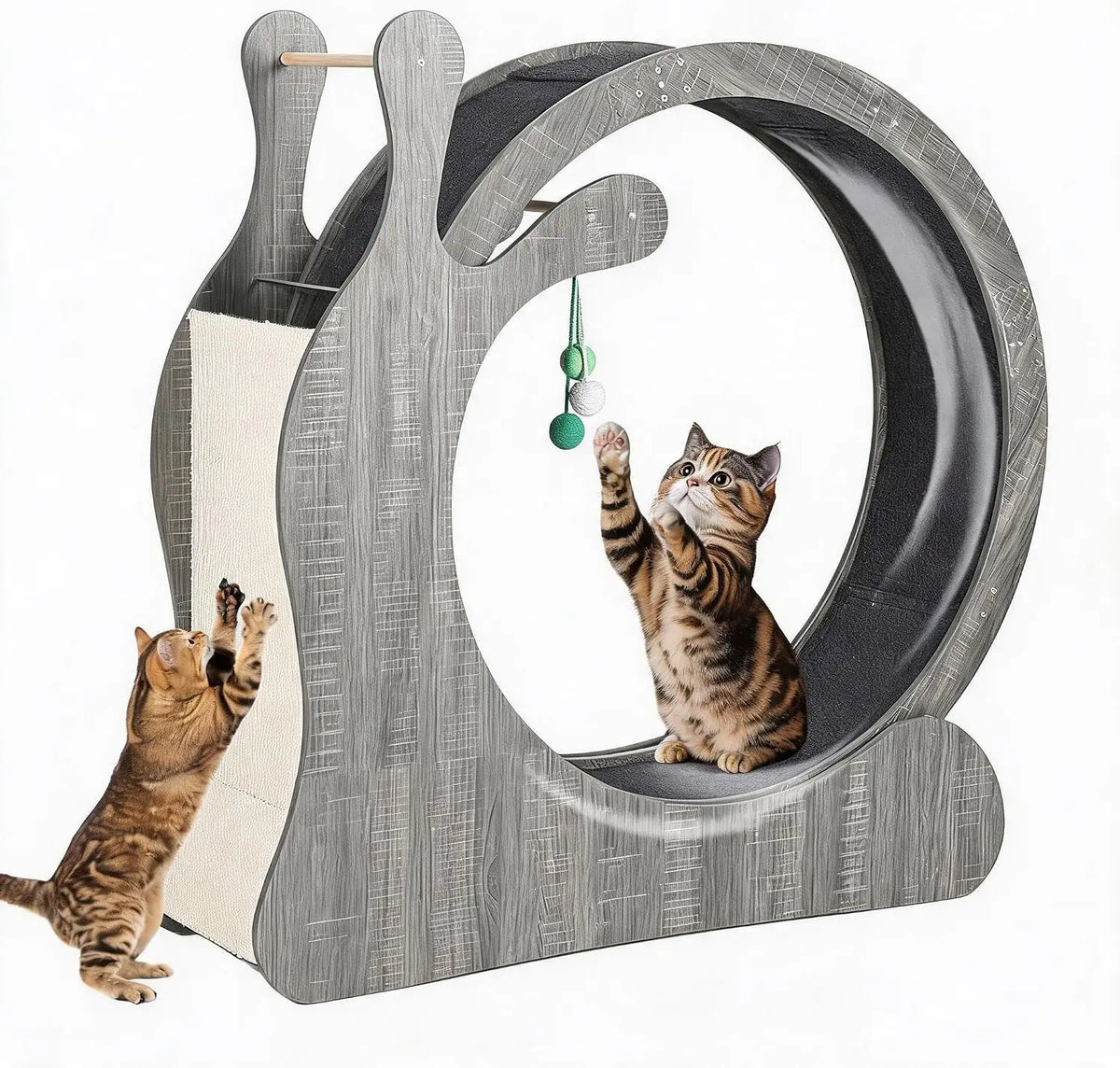 Garvee Cat Treadmill Running Wheel Litter Box Climbing Frame