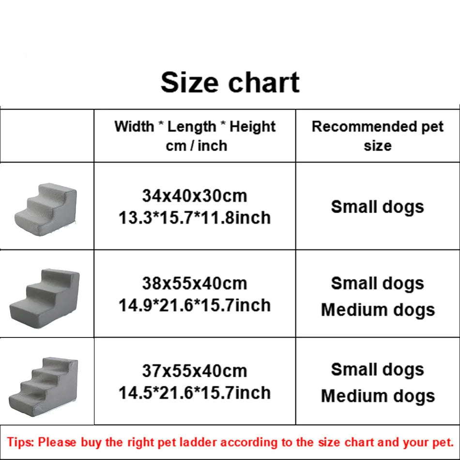 Portable Multi Step Pet Stair Ladder For Cats And Dogs