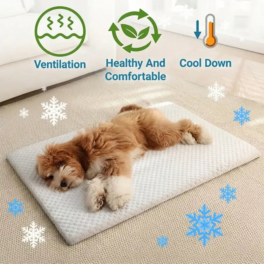 Comfortable Cooling Cat Bed With Thick Padding And Breathable Cotton